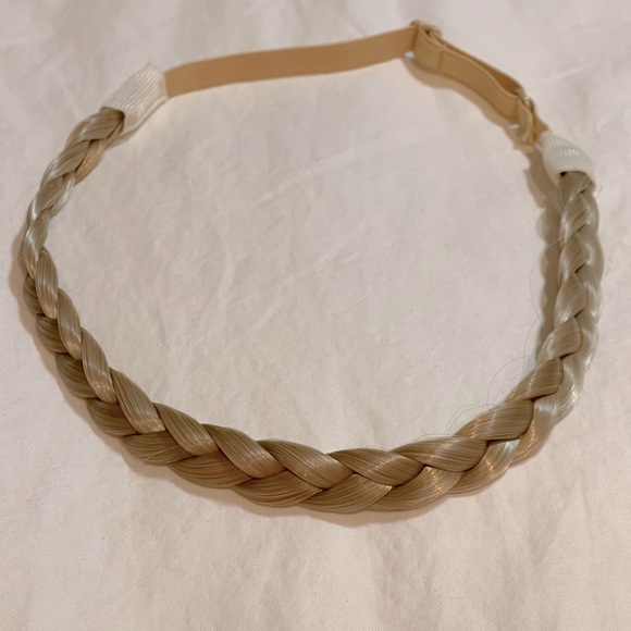 2 Synthetic faux buns and braid headband - dirty blonde - Picture 4 of 4